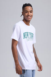 Polera Hombre Print Posicional Blanco