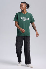 Polera Hombre Print Posicional Verde