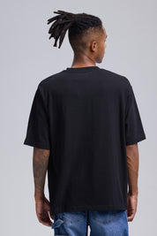 Polera Hombre Print Central Negro