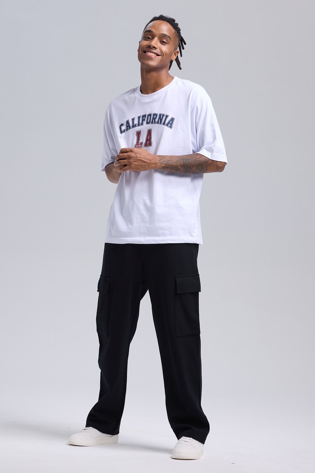 Pantalón Hombre Cargo Negro