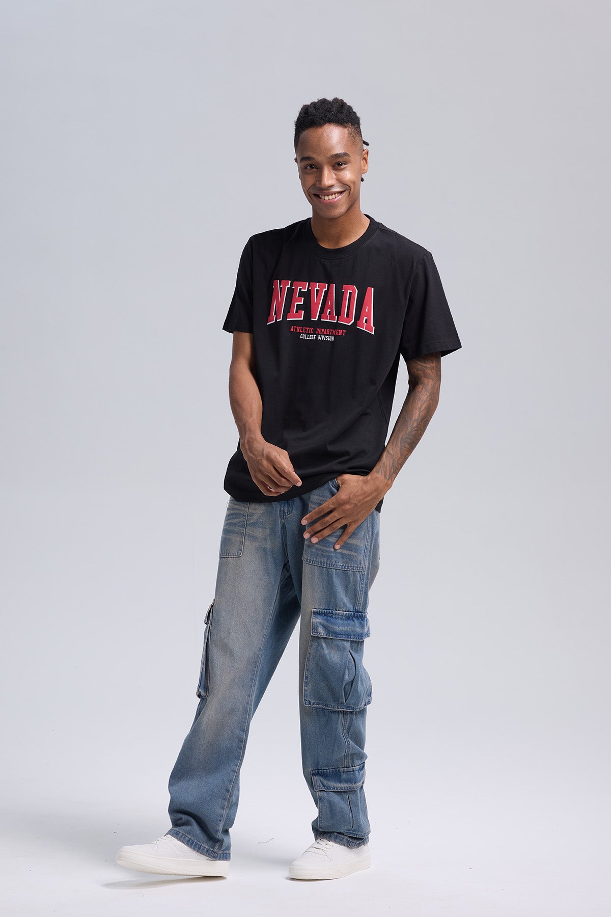 Polera Hombre Print City Negro