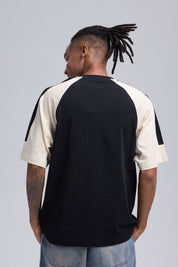 Polera Hombre Manga Contratono Negro