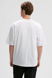 Polera Hombre Print Central Blanco