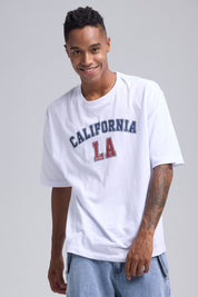 Polera Hombre Print Central Blanco