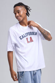 Polera Hombre Print Central Blanco