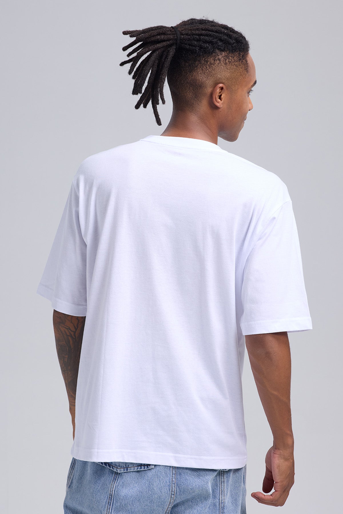 Polera Hombre Print Central Blanco