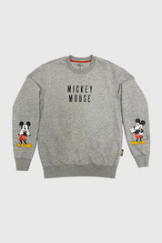 Polerón Mujer Mickey Gris Melange