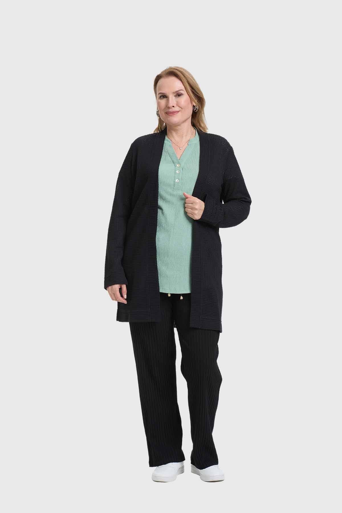 Polera Mujer Encaje Negro