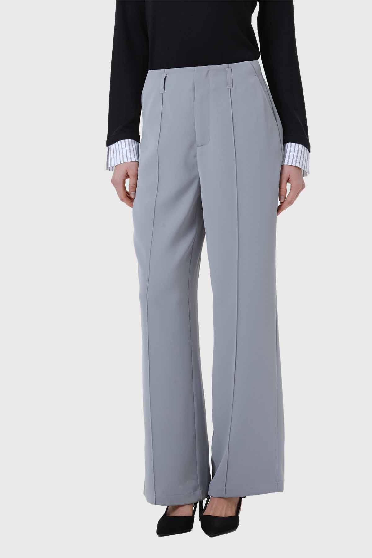 Pantalón Mujer Sastrero Gris