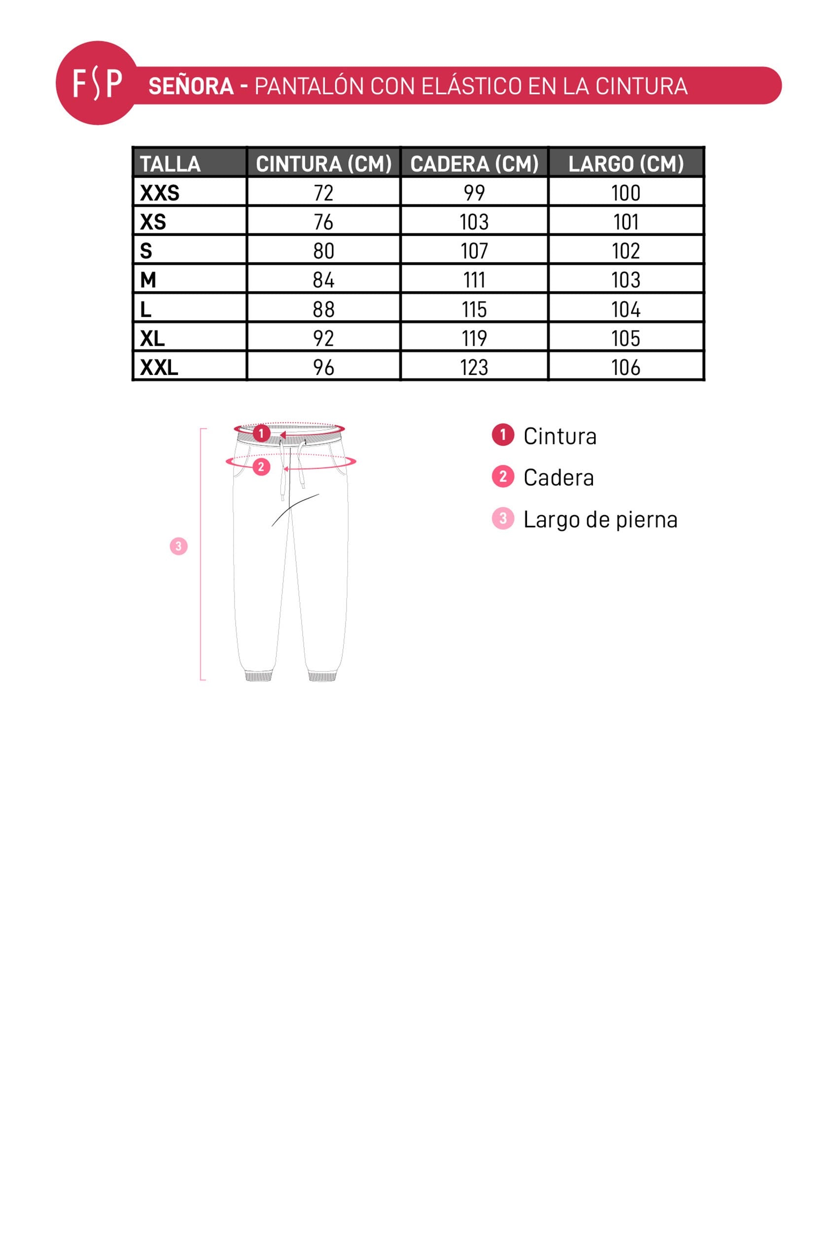 PANTALÓN MUJER CON PRETINA ELÁSTICA NEGRO