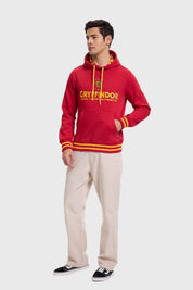 Polerón Hombre Gryffindor Burdeo