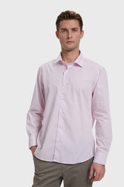 Camisa Hombre Cuello Italiano Lila