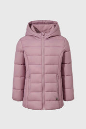 Parka Niña Larga Palo Rosa