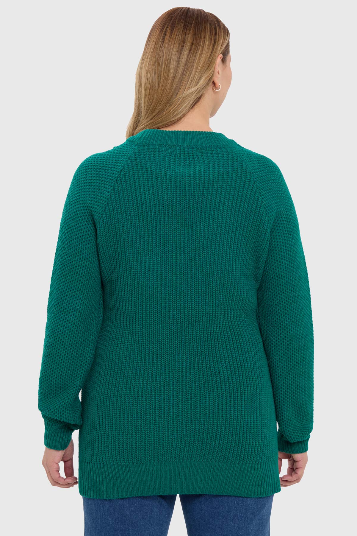 Sweater Mujer Calado Verde