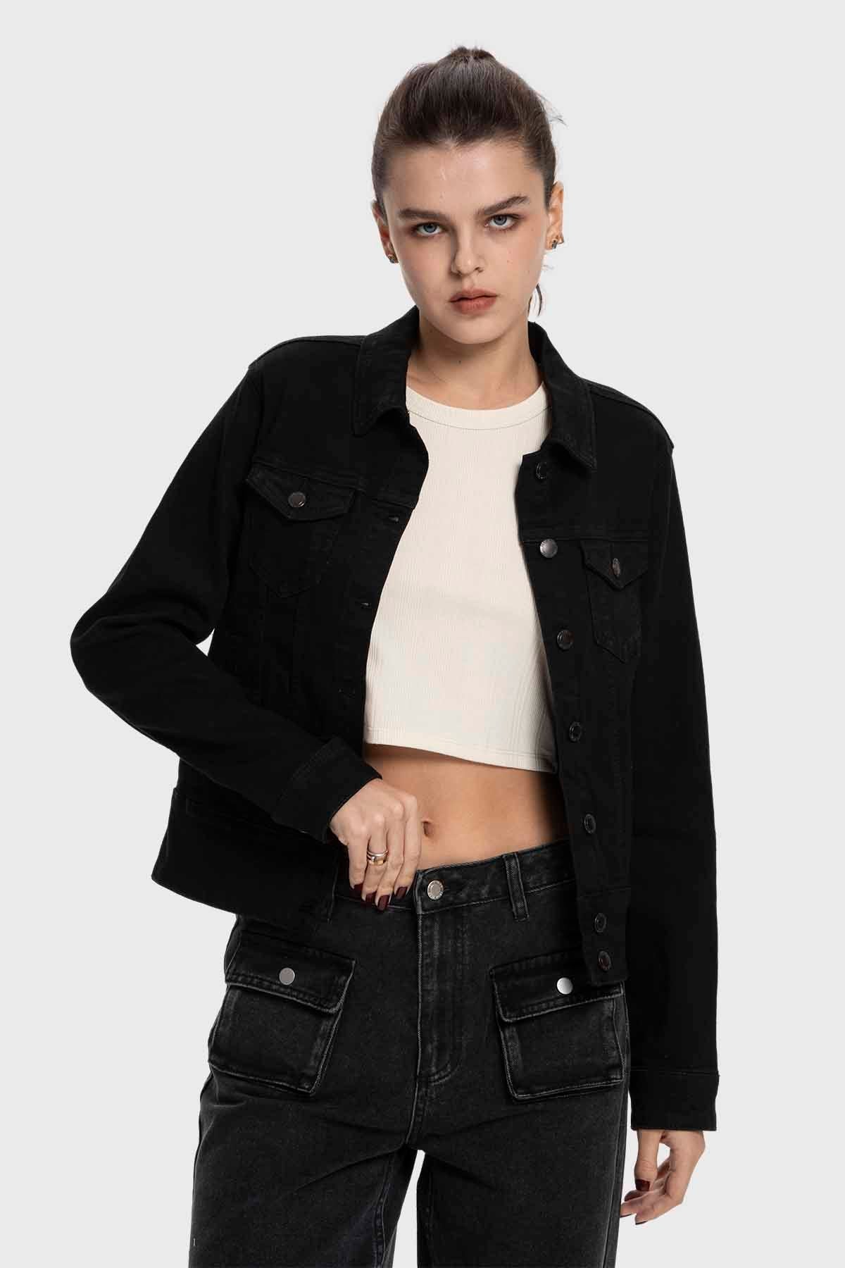 CHAQUETA MUJER CLÁSICA NEGRO III FSP