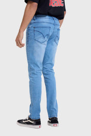 Jeans Hombre Slim Retro Wash Azul