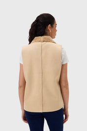Polar Mujer Corto Antelina Solapa Taupe