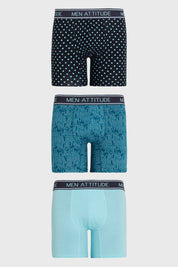 Boxer Hombre Tripack Estampado Verde