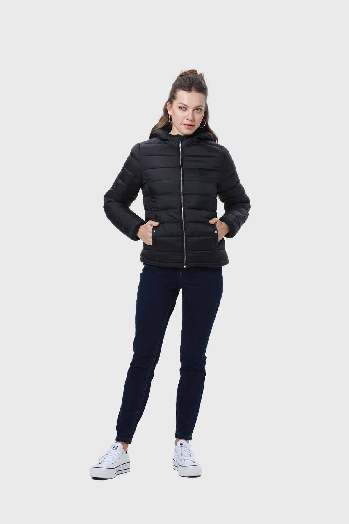 PARKA MUJER INTERIOR CHIPORRO NEGRO IV FSP