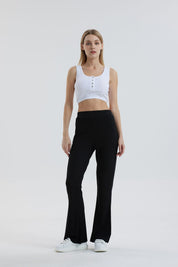 Pantalón Mujer Tipo Calza Flare Negro
