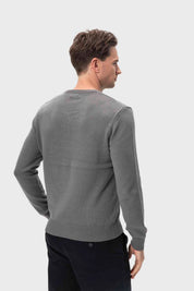 Sweater Hombre Cuello V Básico Marengo