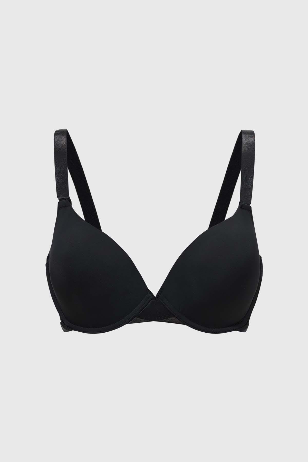 Sostén Mujer Pre Hormado Encaje Negro