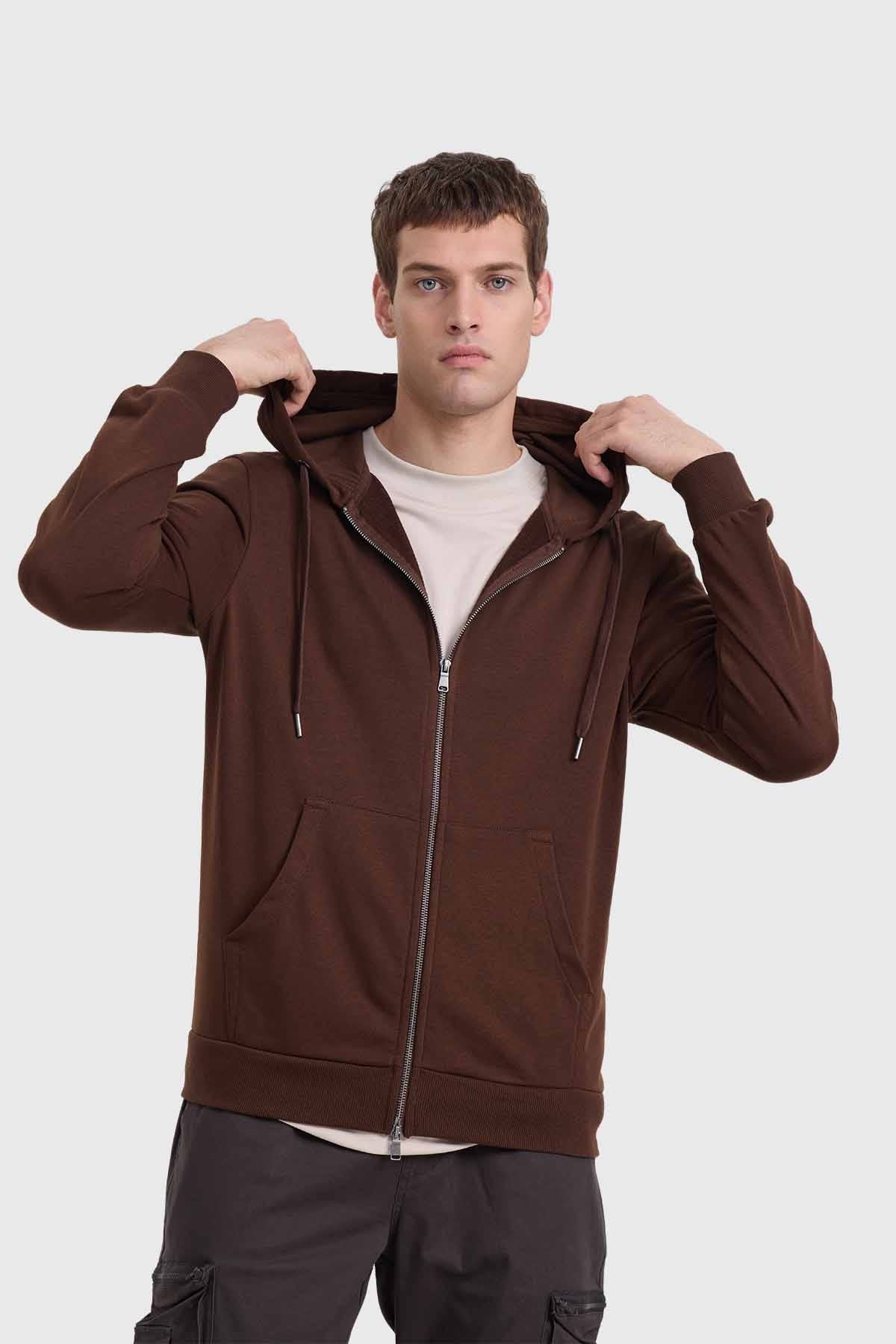 Polerón Hombre Básico Rider Chocolate
