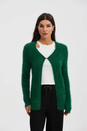 Chaleco Mujer Estilo Verde Botella
