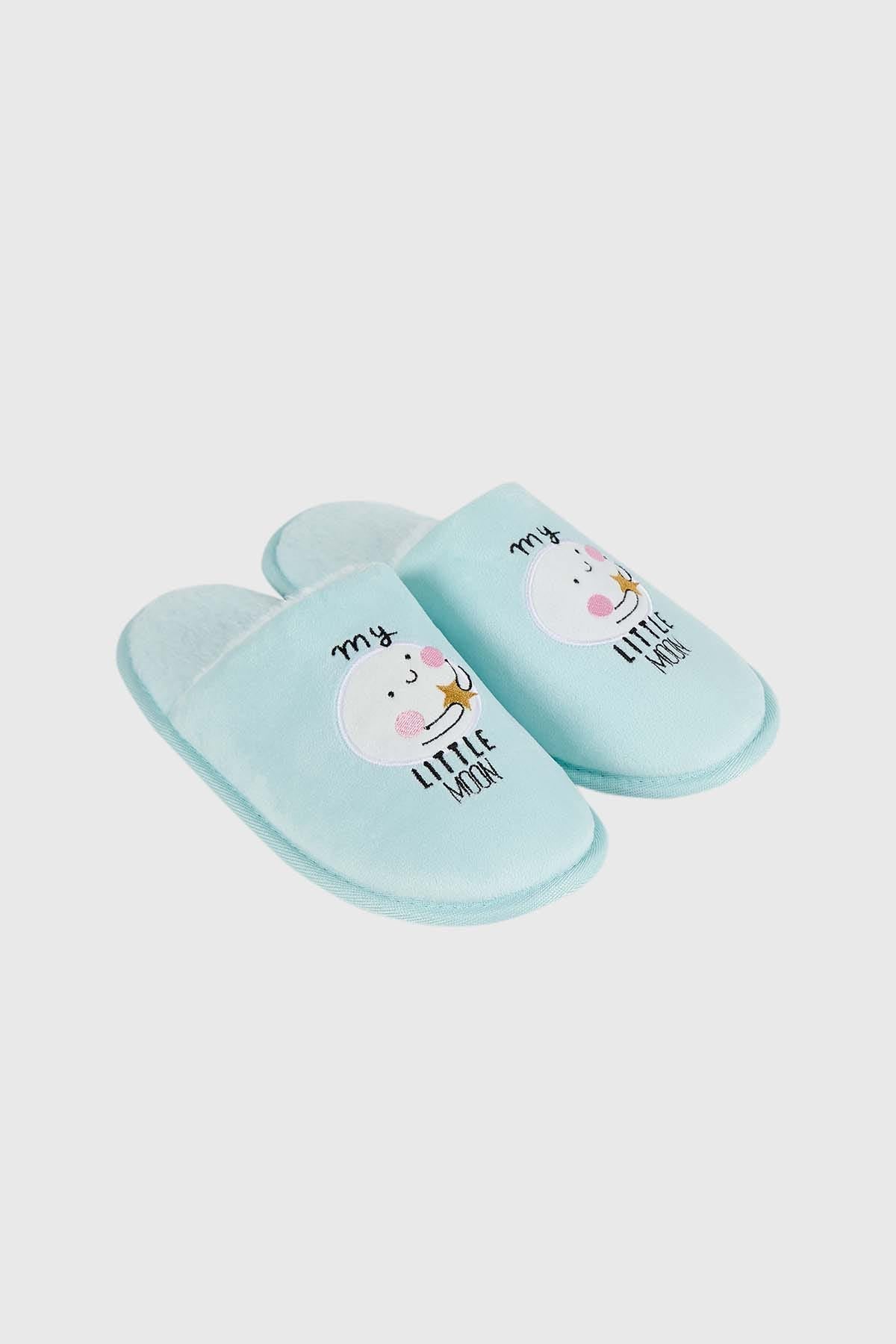 Pantufla Mujer Polar Animales Aqua