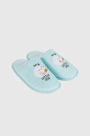 Pantufla Mujer Polar Animales Aqua