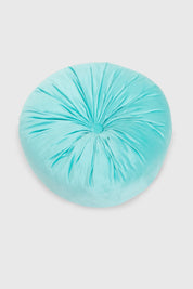 Cojín Unisex Velvet Redondo Turquesa
