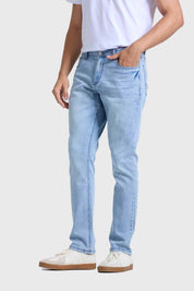 Jeans Hombre Slim Cinta Azul