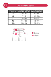 Traje De Baño Hombre Print Coral