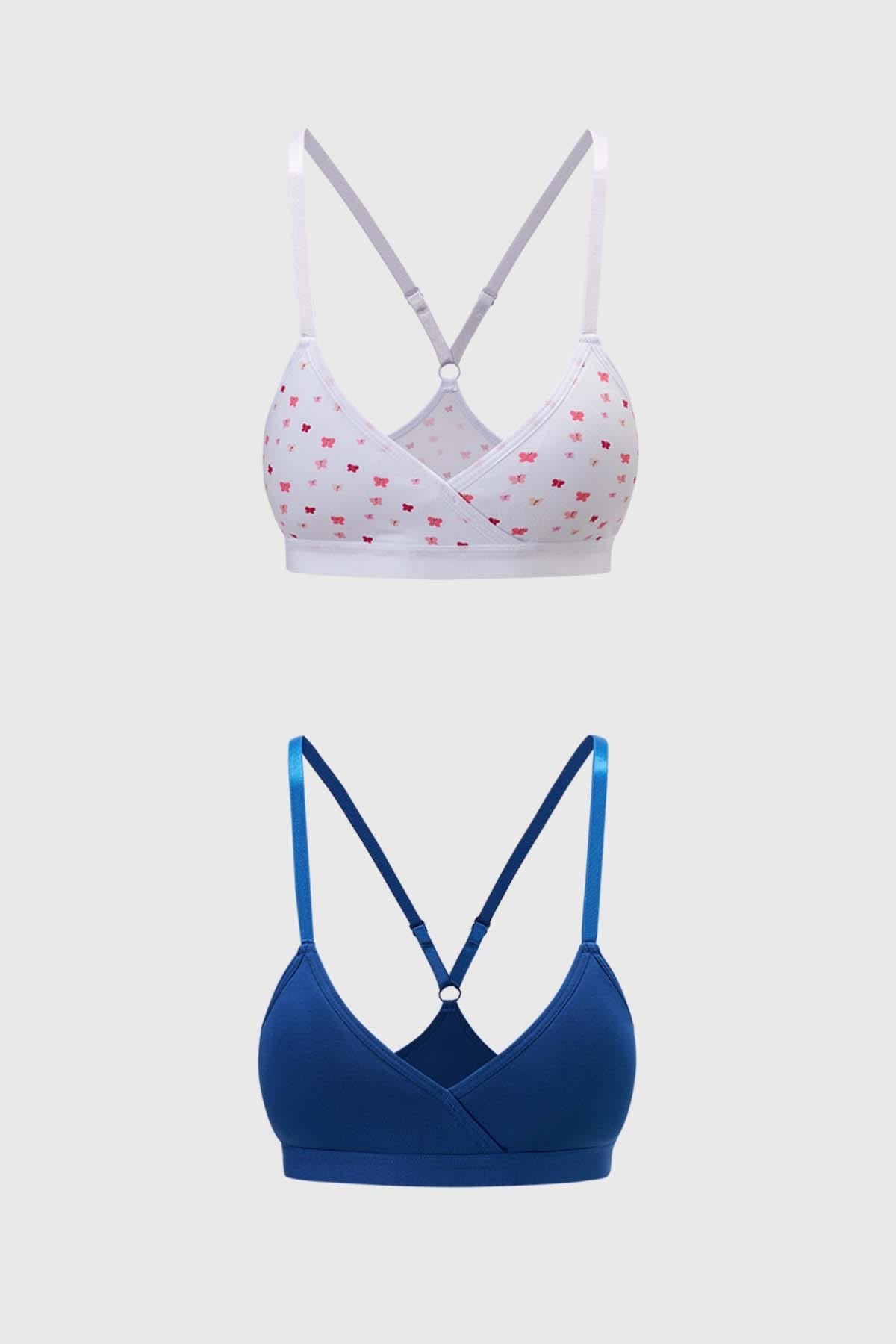 Sostén Mujer Bipack Print Blanco