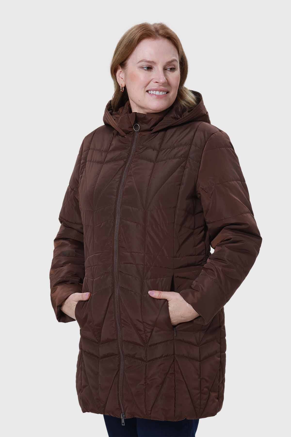 Parka Mujer Café