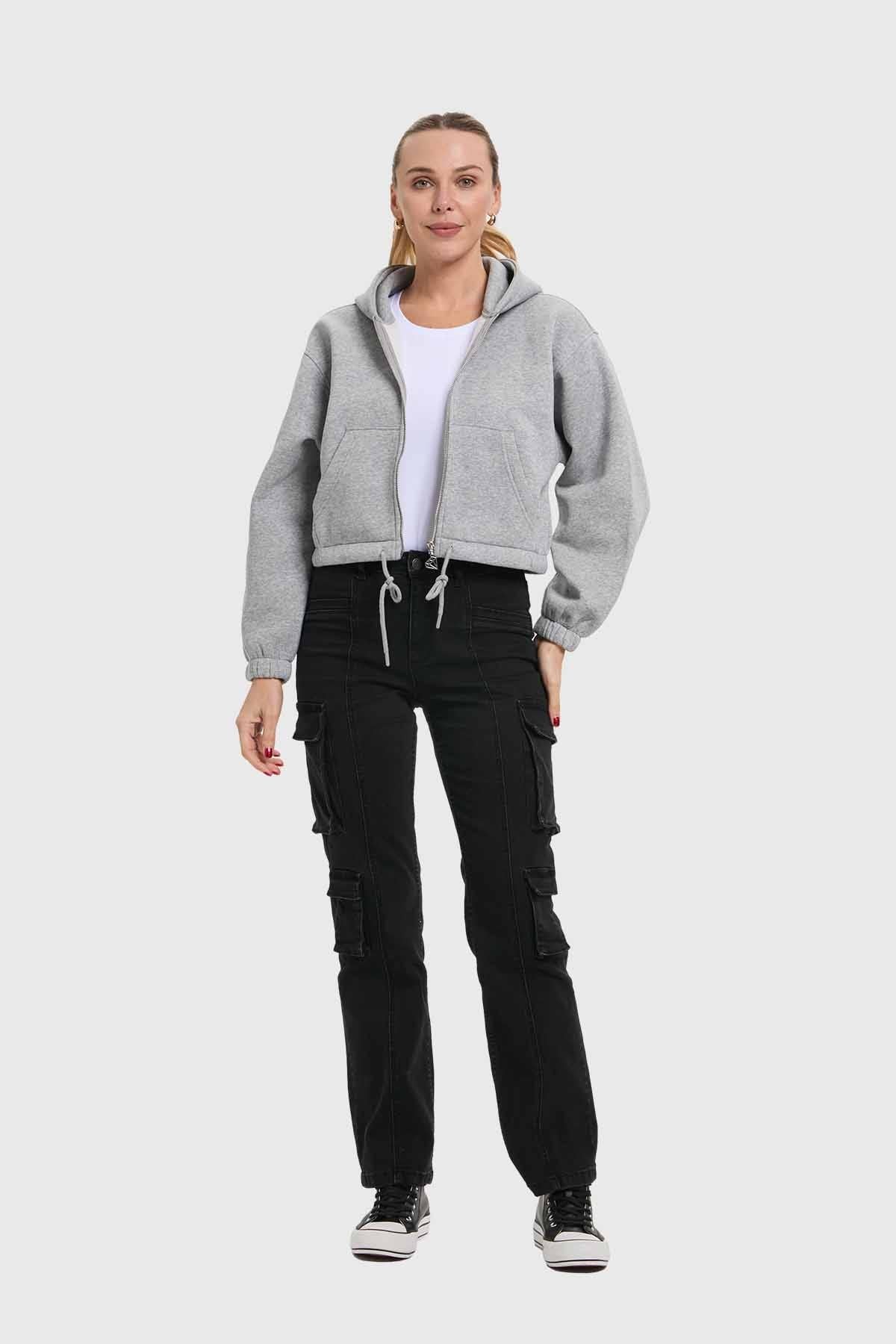 Jeans Mujer Denim Calce Recto Negro
