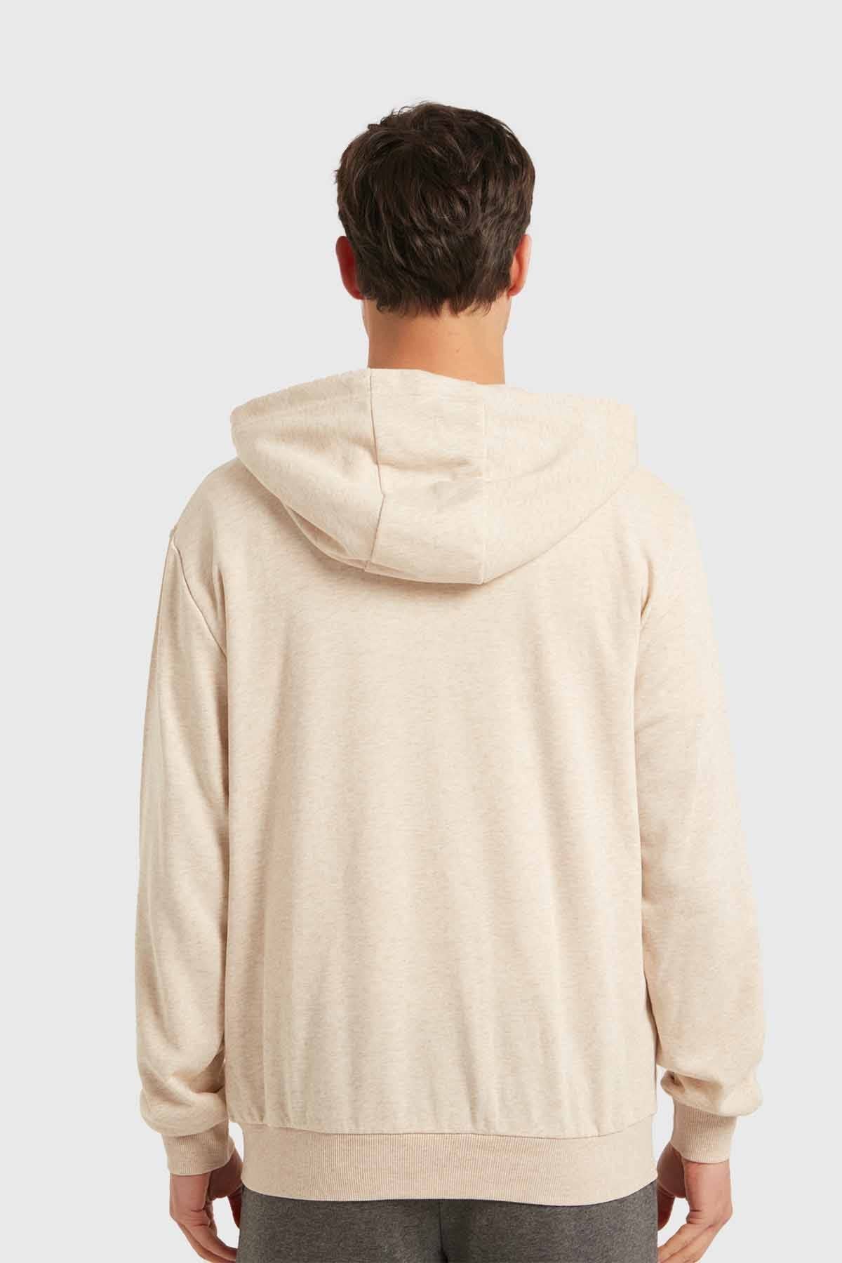 POLERÓN HOMBRE BÁSICO BEIGE MELANGE