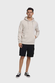 Polerón Hombre Hoodie Básico Beige