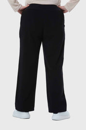 Pantalón Buzo Mujer Con Cordón Y Bolsillo Negro