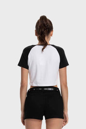 Polera Mujer Bicolor Negro