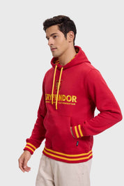Polerón Hombre Gryffindor Burdeo