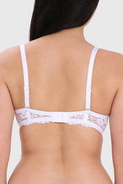 Sostén Mujer Strapless Encaje Blanco