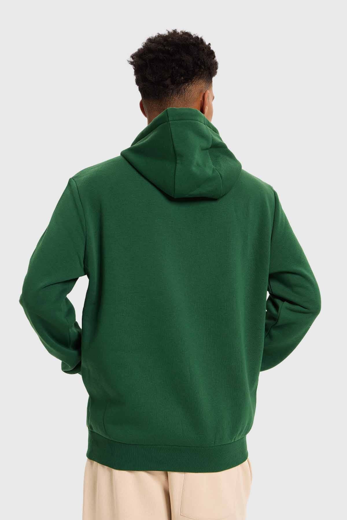 Polerón Hombre Hoodie Básico Verde