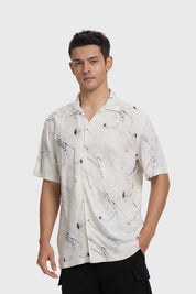 Camisa Hombre Print Blanco