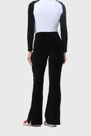 Pantalón Mujer Cotelón Negro