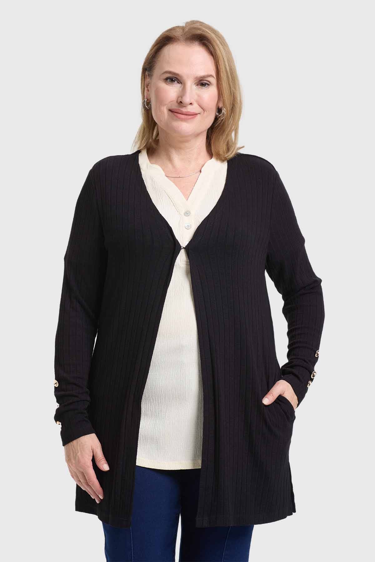Sweater Mujer Tapado Negro