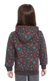 Polerón Niña Básico Print Marengo