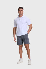 Polera Hombre Piqué Básica Blanco
