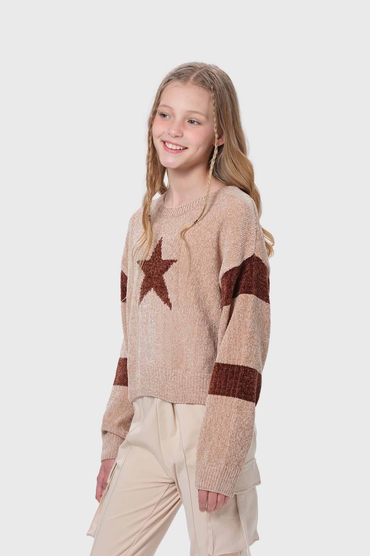 Sweater Niña Cerrado Beige