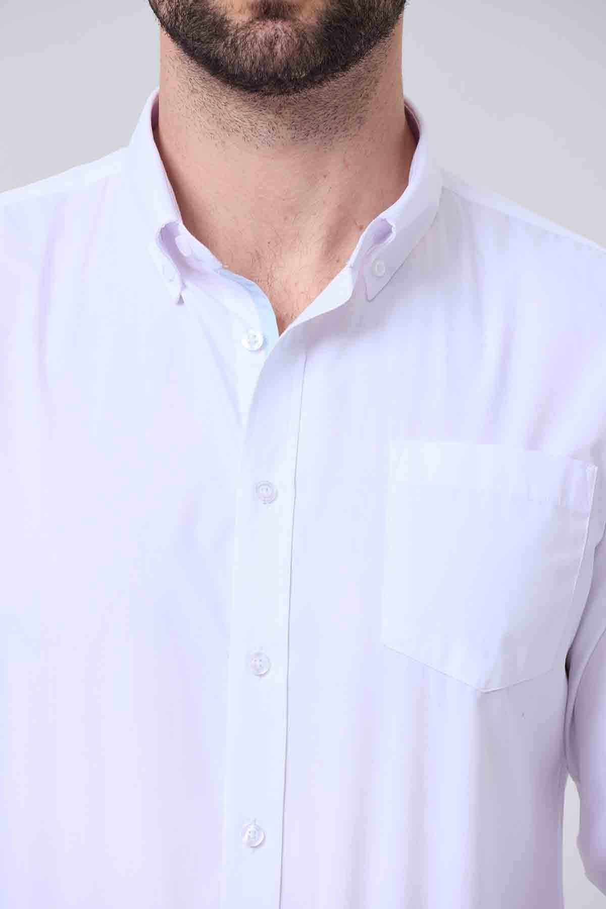 Camisa Hombre Slim Blanco